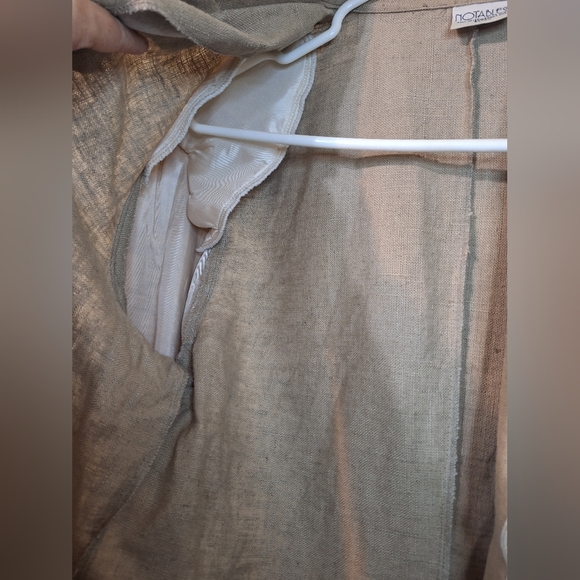 Vintage 70s Notables by Eatons 100% oversized Ramie Blazer Jacket - Picture 6 of 10